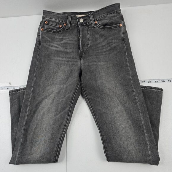 Levi's Denim - Levi's Wedgie Skinny Jeans Women's 27 Gray‎ High Rise Stretch Denim 4337